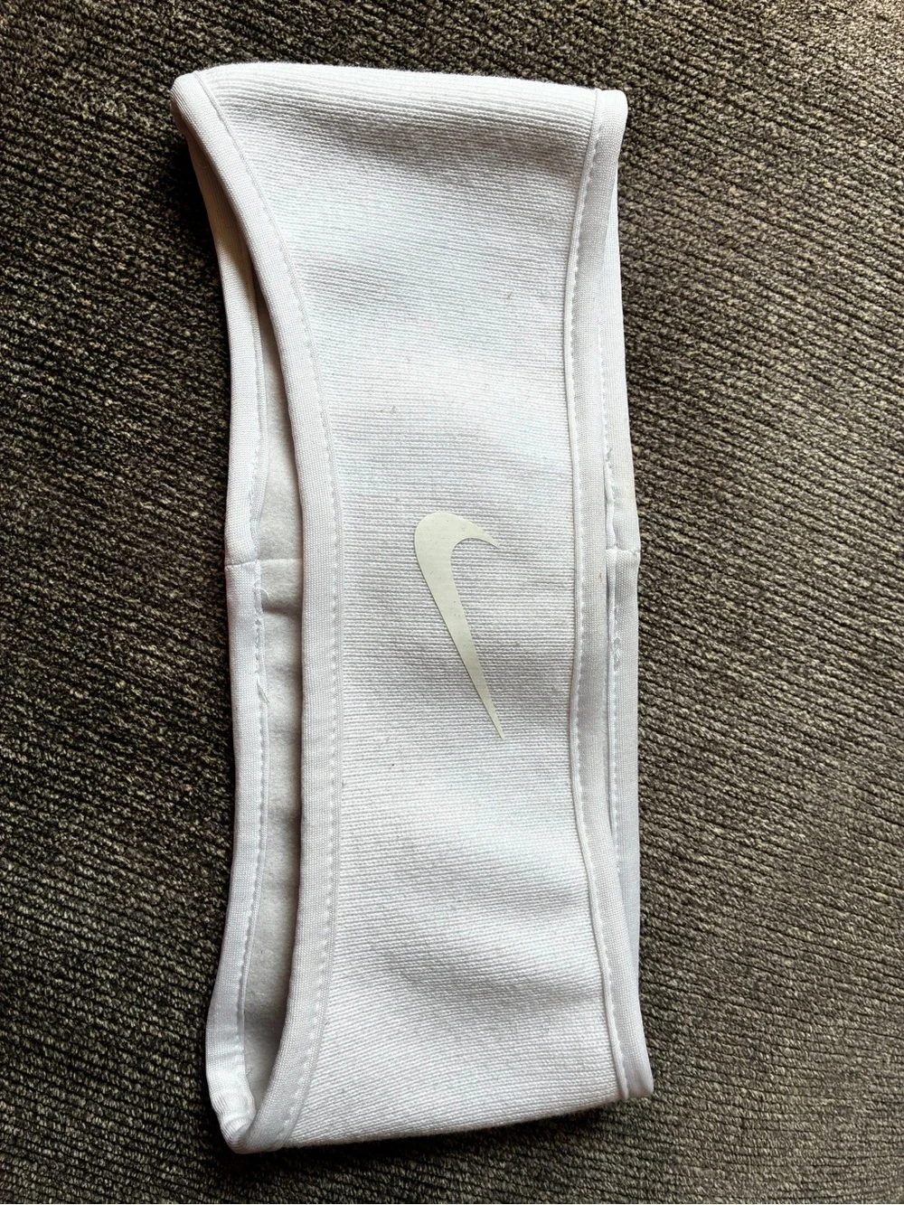 Women’s Nike White Headband w/ White Swoosh